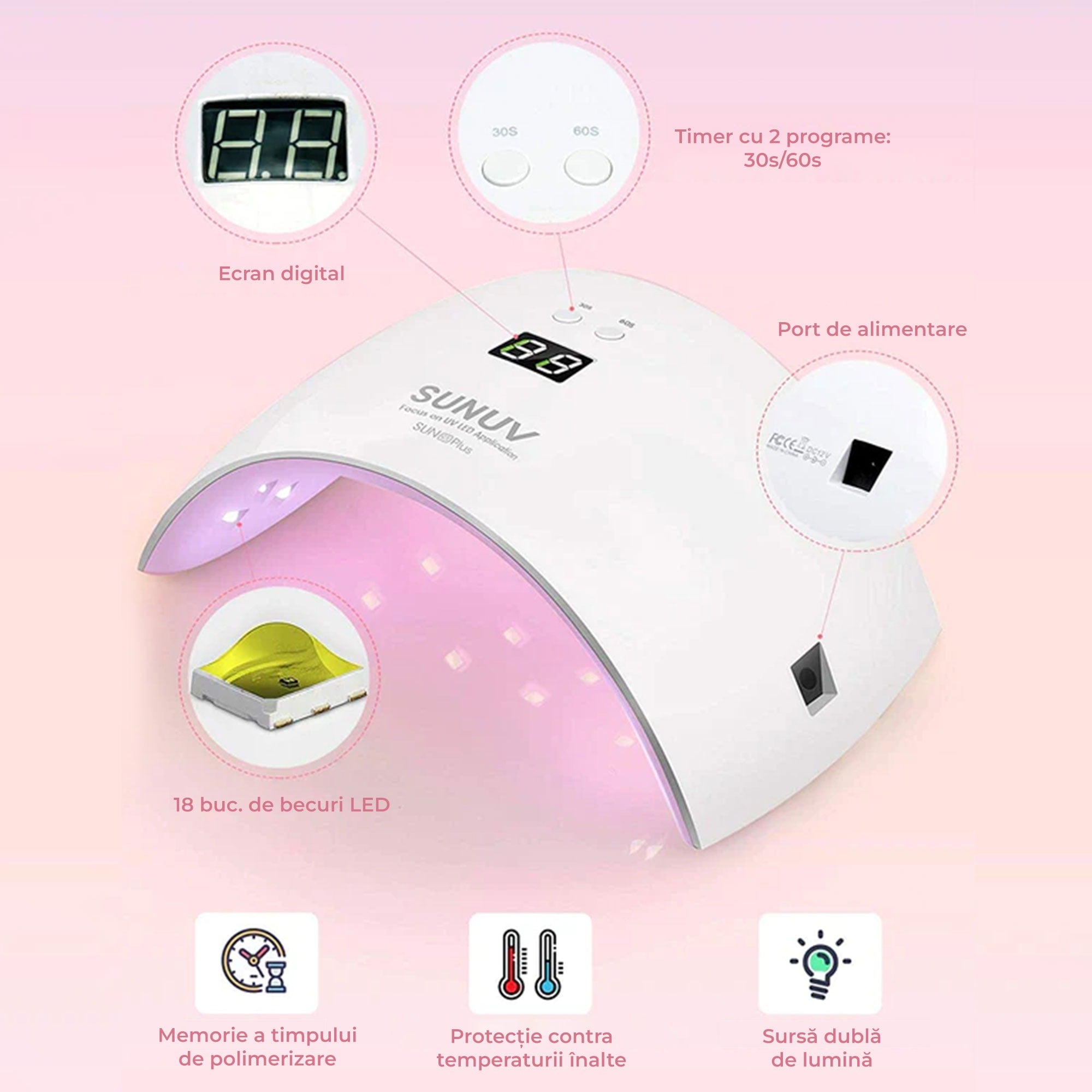 Lampă UV LED SUNUV SUN 9X Plus