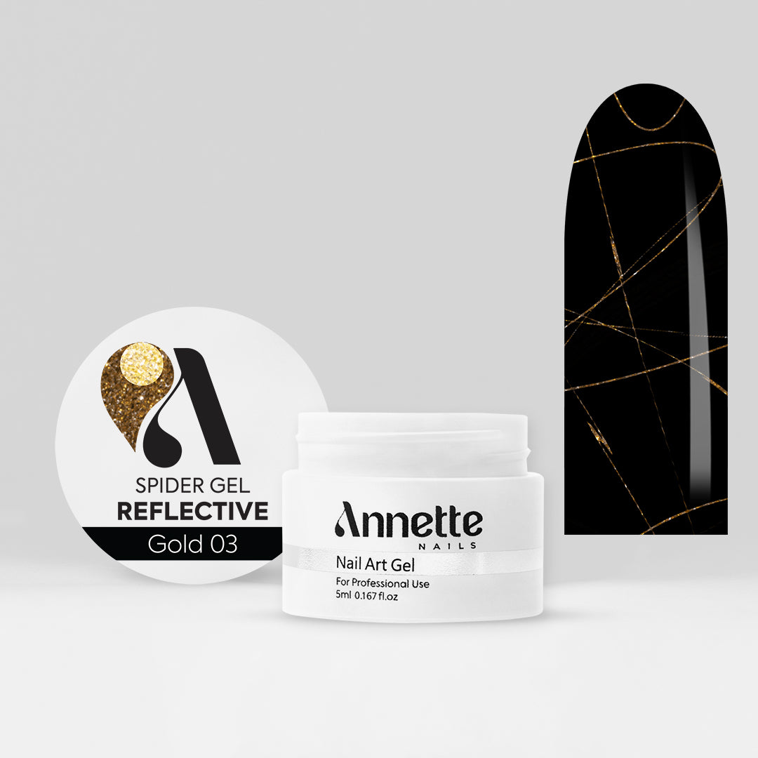 Spider Gel Reflective Gold 03 - 5 ml Annette Nails