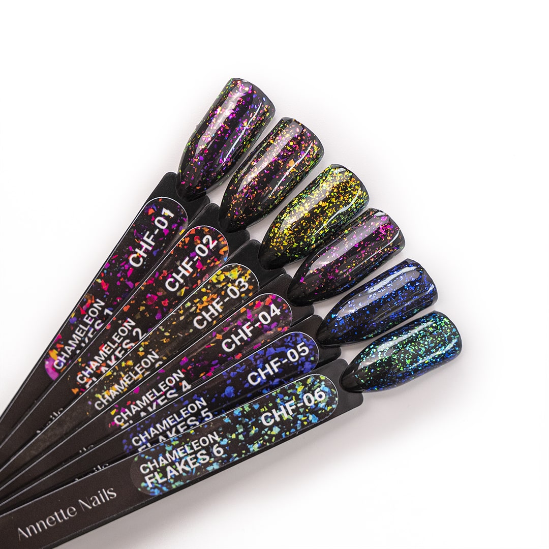 Top Coat AnnetteNails Chameleon flakes 1 no wipe CHF-01 - 12ml