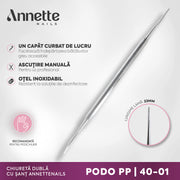 Chiureta Pedichiura Dubla cu Sant Annette Nails PODO PP-40-01