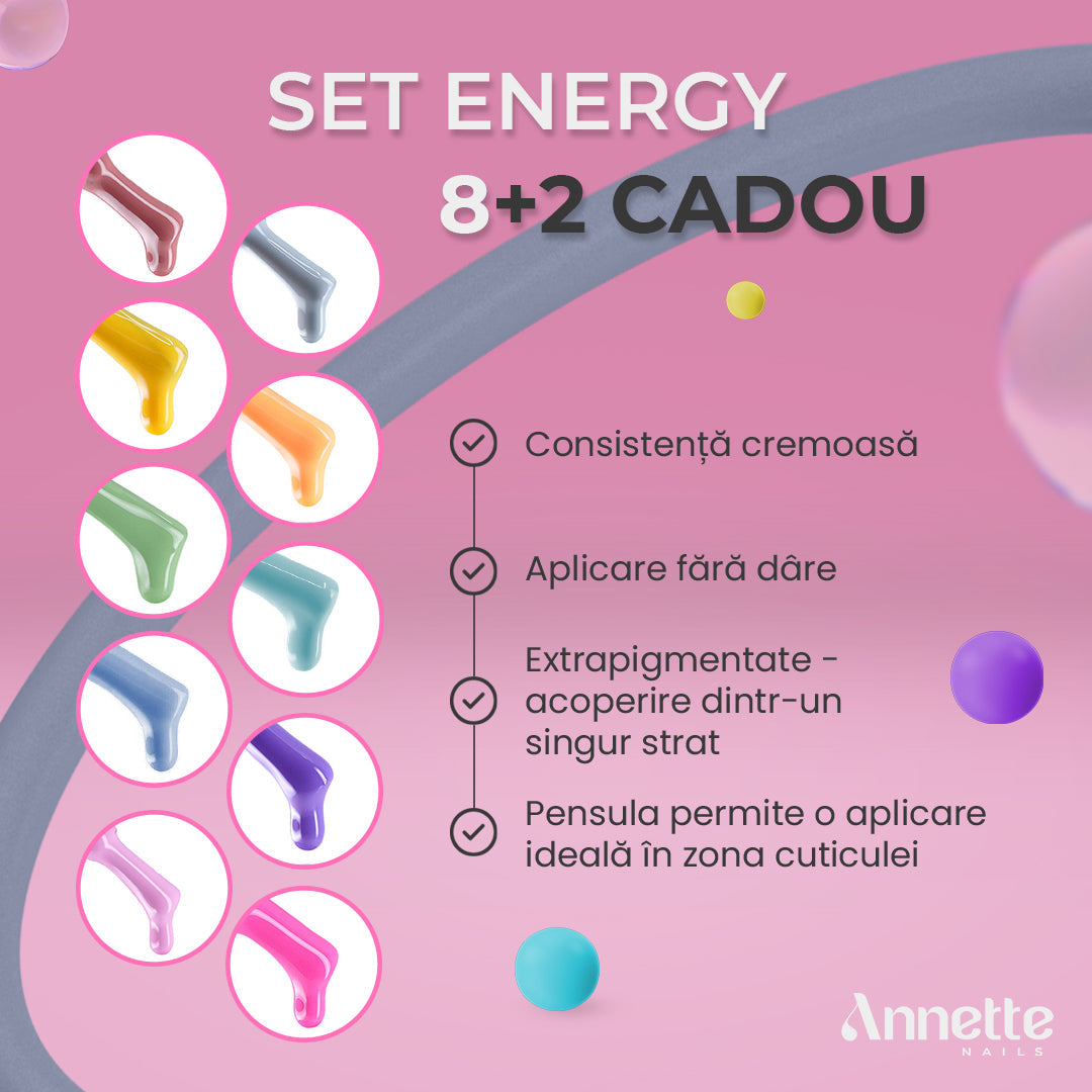 Colecția Energy - Set Oje Semipermanente