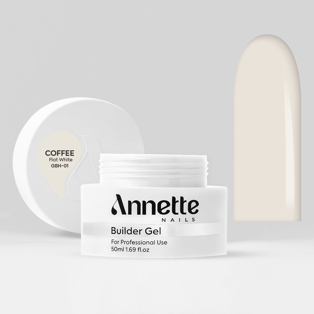 Gel Constructie Half Clear Coffee 1 Flat White - 50ml Annette Nails GBH-01-50