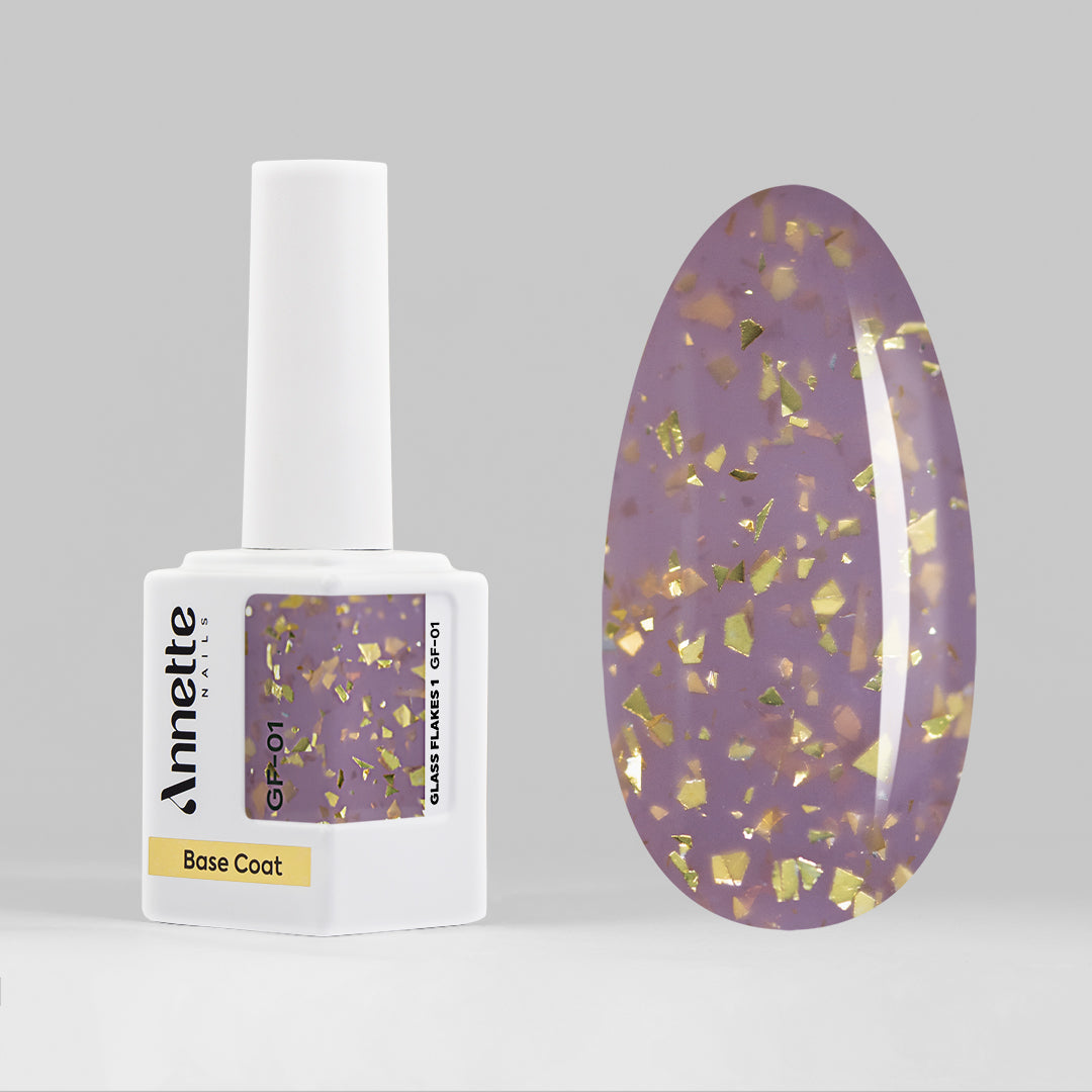 Baza Rubber Glass Flakes 1 - 12ml Annette Nails GF-01