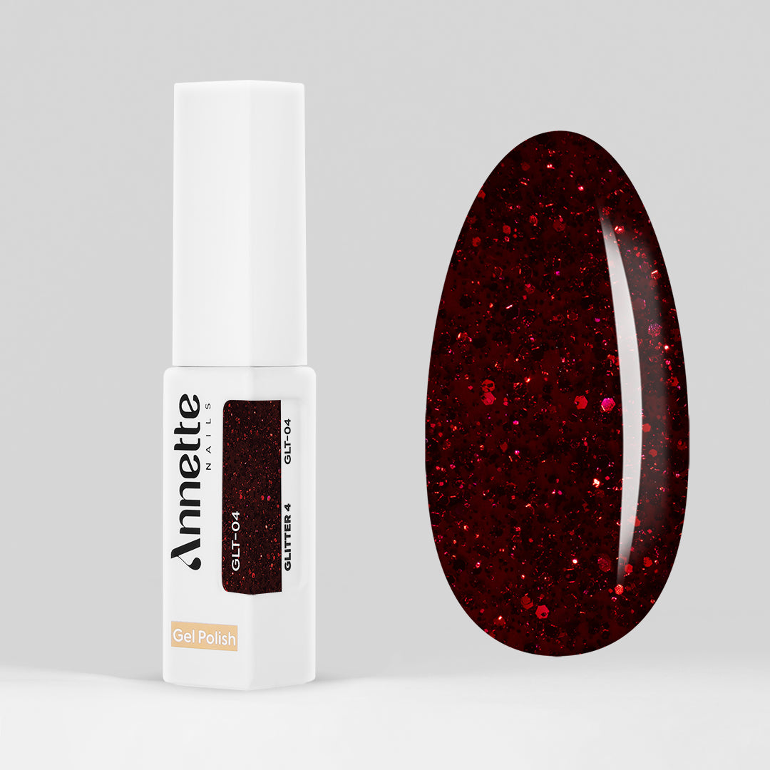 Oja Semipermanenta Glitter 4 GLT-04 - 8ml Annette Nails