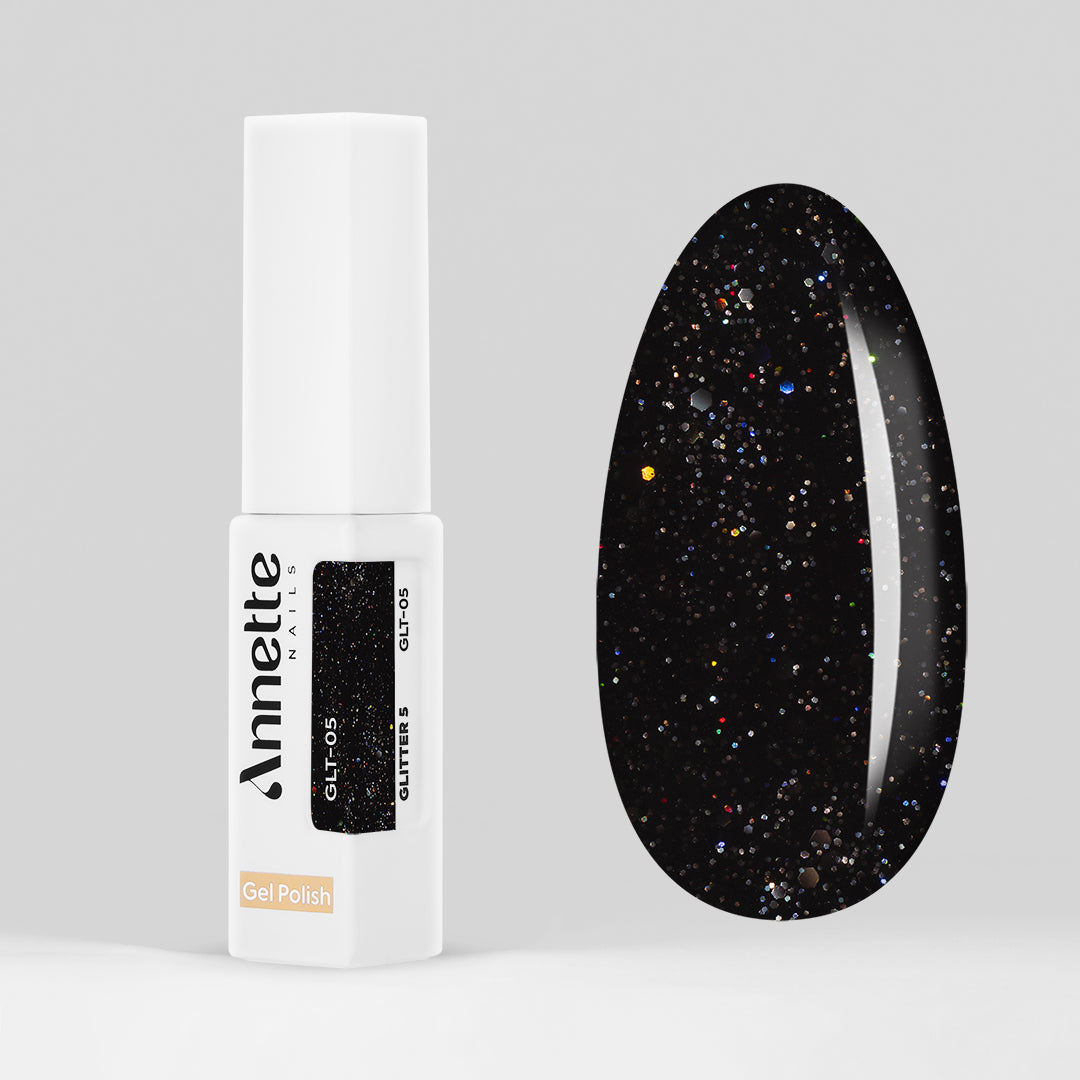 Oja Semipermanenta Glitter 5 GLT-05 - 8ml Annette Nails