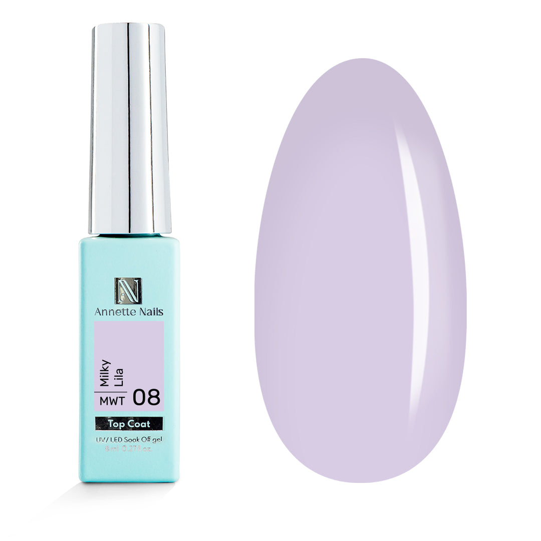 Top Coat Milky Lila MWT-08 - 8ml Annette Nails