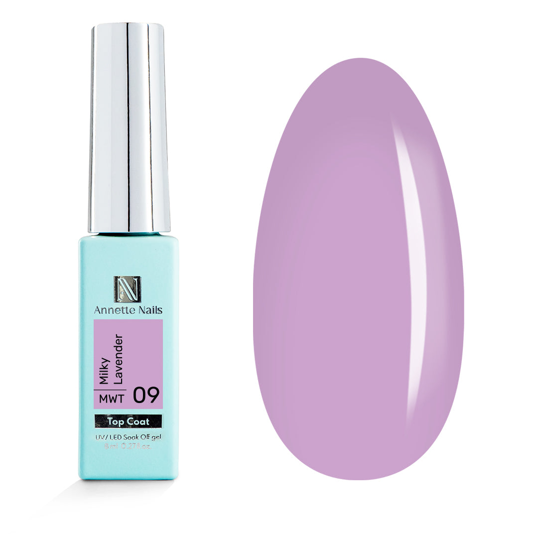 Top Coat Milky Lavender MWT-09 - 8ml Annette Nails