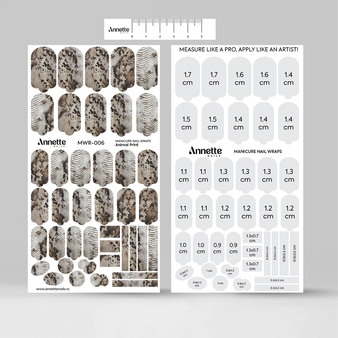 Nail Wraps Manichiura Animal Print 6 Annette Nails MWR-006