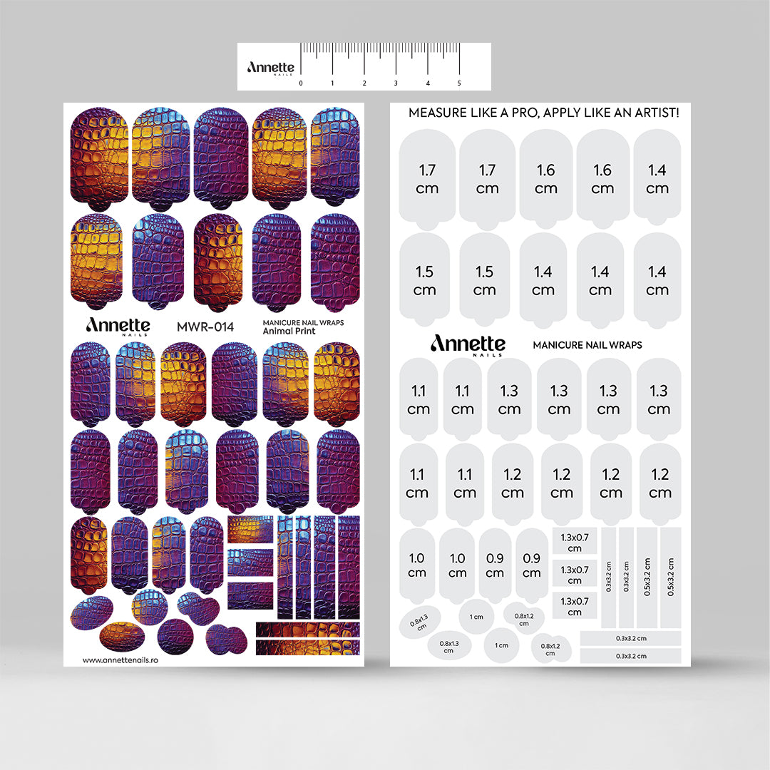 Nail Wraps Manichiura Animal Print 14 Annette Nails MWR-014