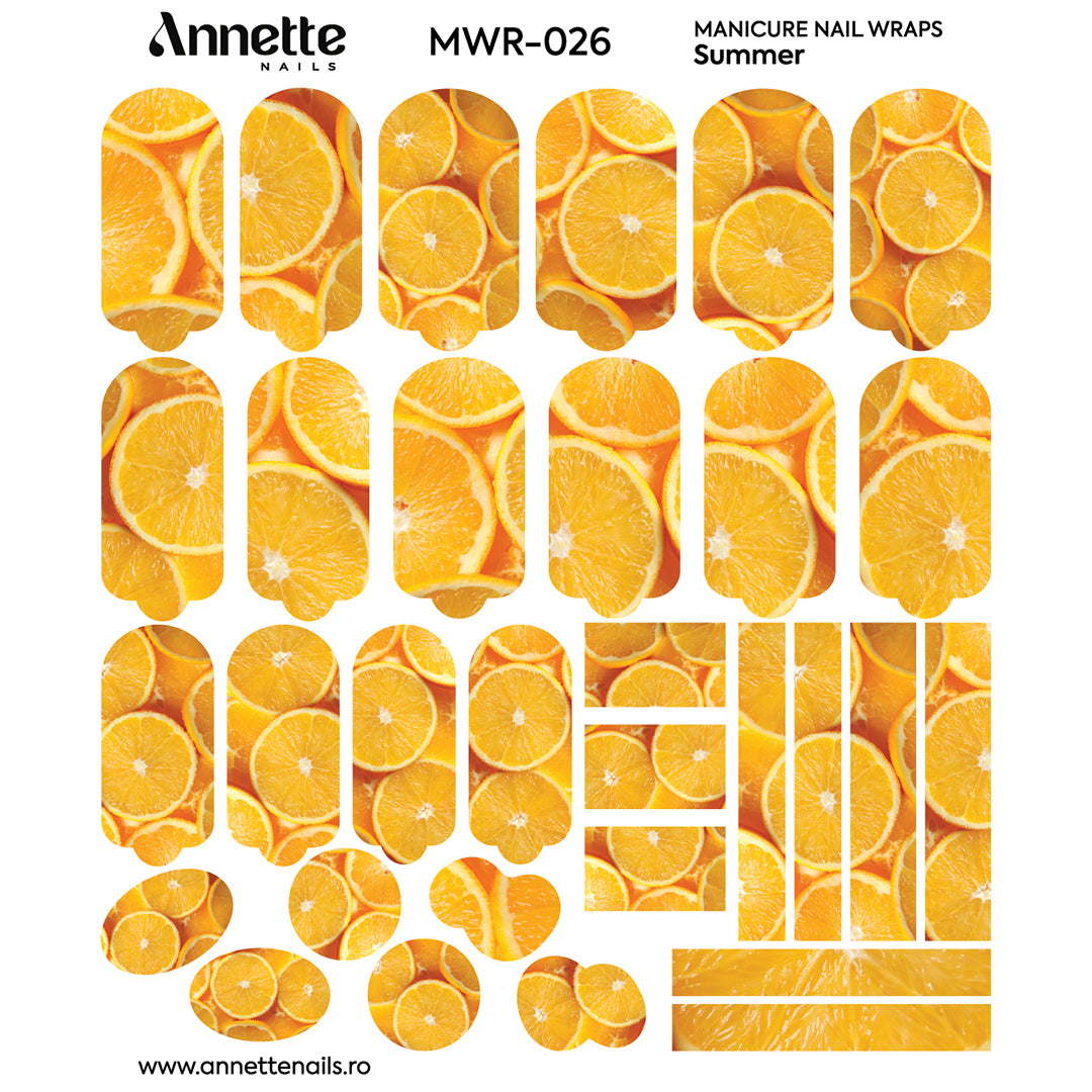 Nail Wraps Manichiura Summer 26 Annette Nails MWR-026
