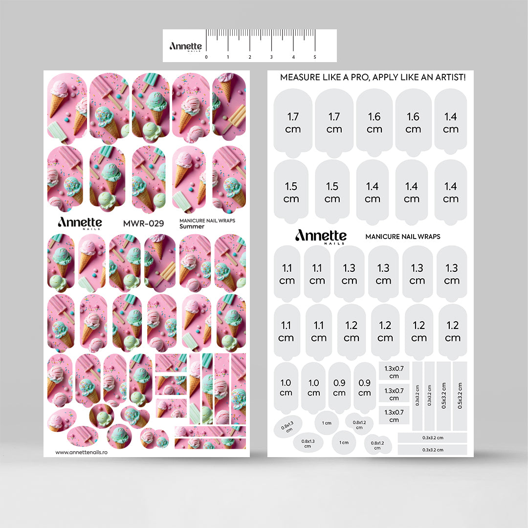 Nail Wraps Manichiura Summer 29 Annette Nails MWR-029