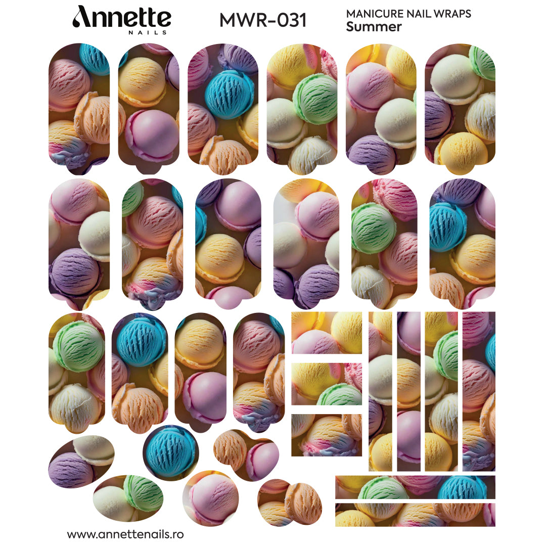 Nail Wraps Manichiura Summer 31 Annette Nails MWR-031