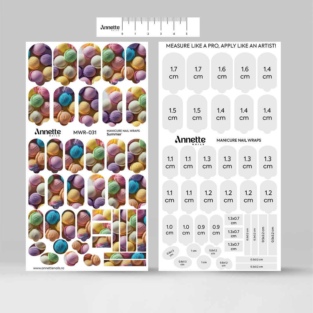 Nail Wraps Manichiura Summer 31 Annette Nails MWR-031