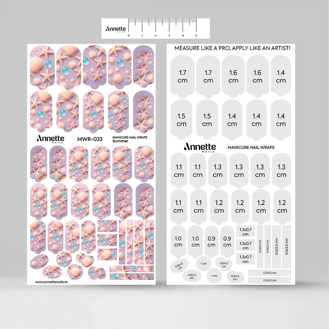 Nail Wraps Manichiura Summer 33 Annette Nails MWR-033
