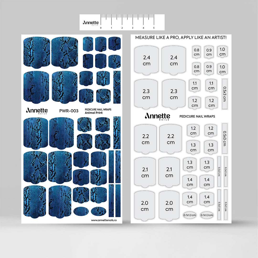 Nail Wraps Pedichiura Animal Print 3 Annette Nails PWR-003