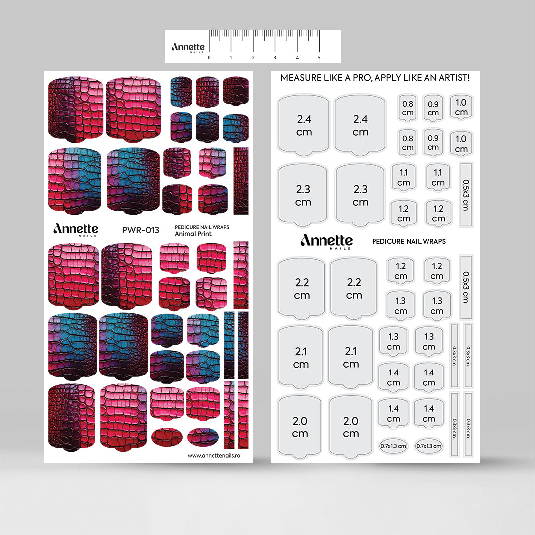 Nail Wraps Pedichiura Animal Print 13 Annette Nails PWR-013