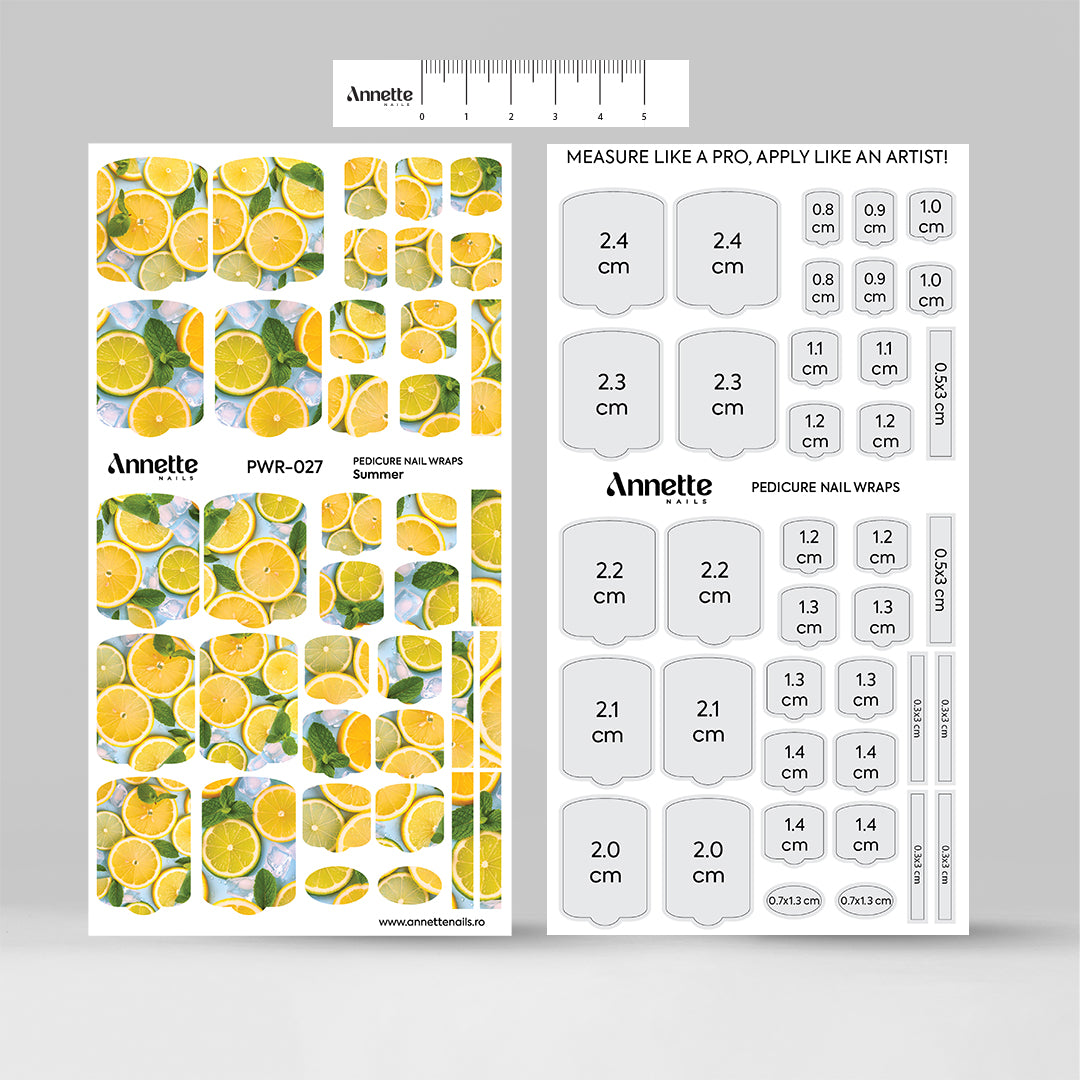 Nail Wraps Pedichiura Summer 27 Annette Nails PWR-027