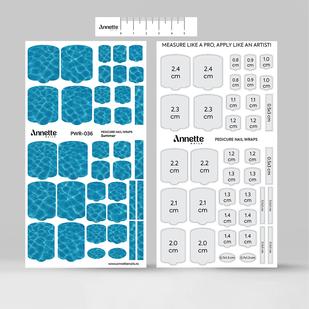 Nail Wraps Pedichiura Summer 36 Annette Nails PWR-036
