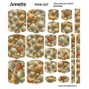 Nail Wraps Pedichiura Summer 37 Annette Nails PWR-037