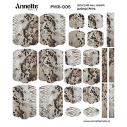 Nail Wraps Pedichiura Animal Print 6 Annette Nails PWR-006