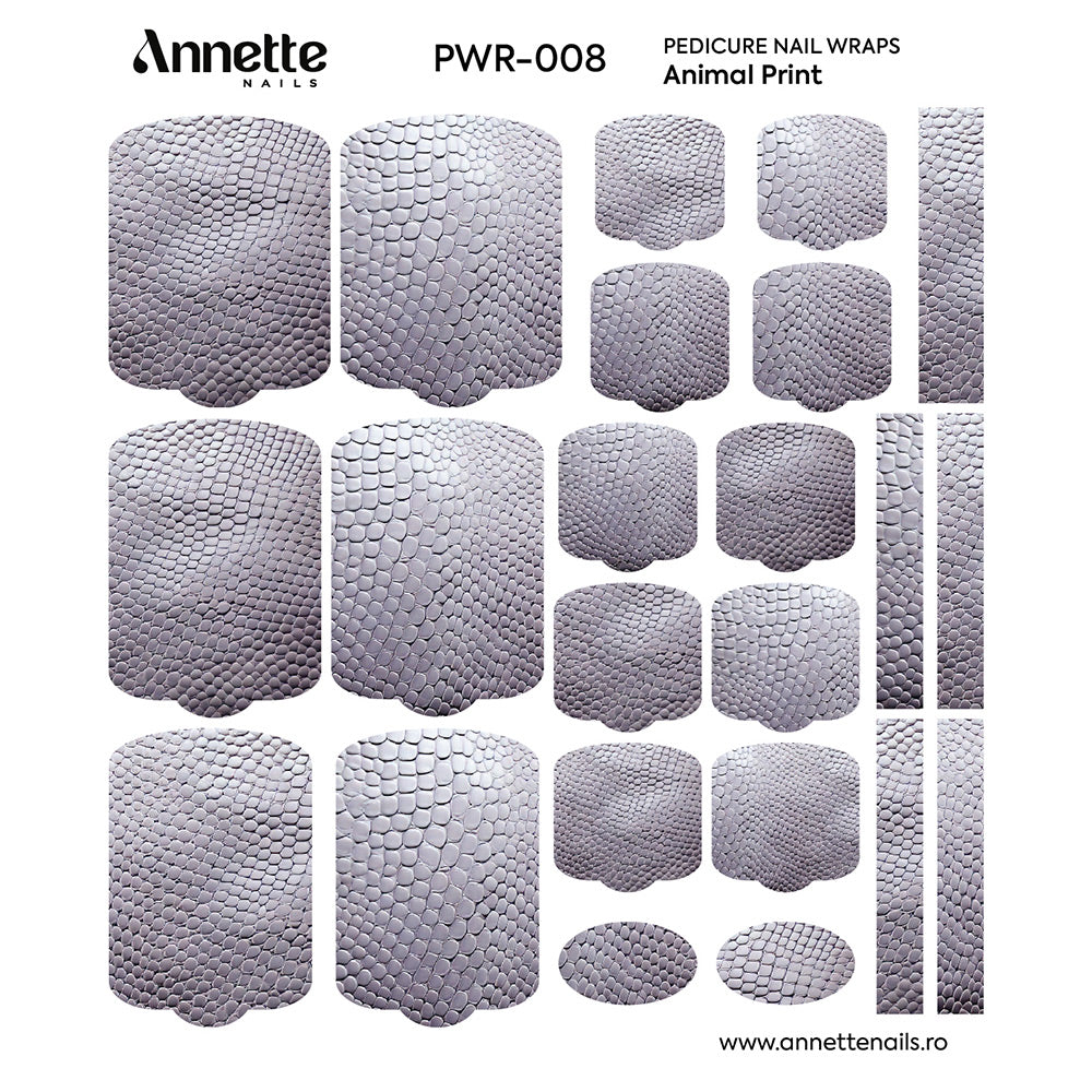 Nail Wraps Pedichiura Animal Print 8 Annette Nails PWR-008