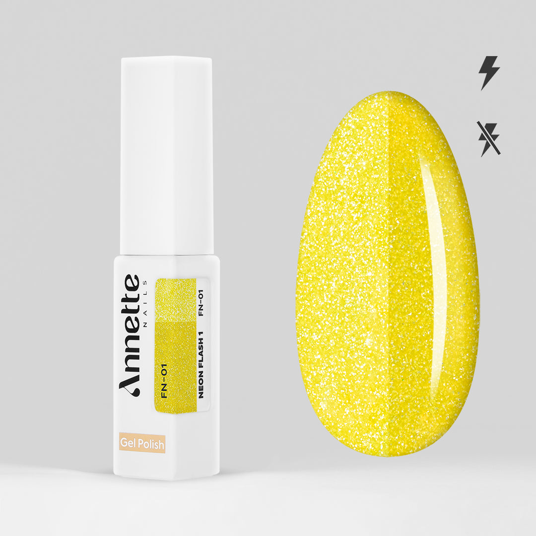 Oja Semipermanenta Neon Flash 1 FN-01 - 8ml Annette Nails