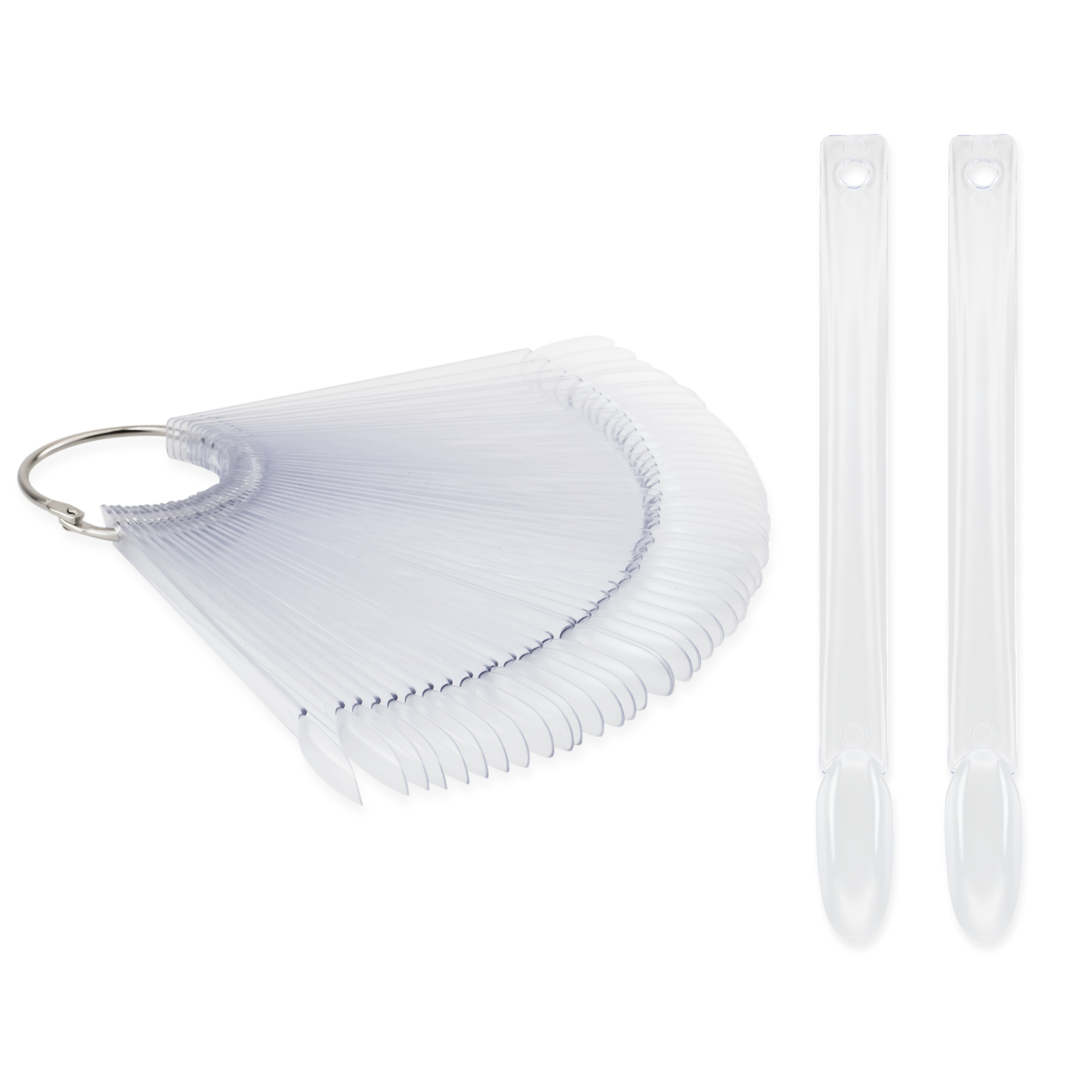 Paletar Unghii, 50 Tipsuri Transparente, Oval