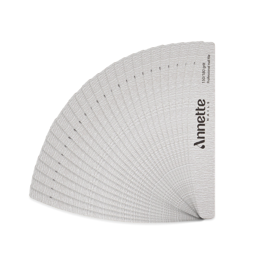 Set Pile Unghii Semiluna Annette Nails, 25 buc - Zebra, 150/180 grit