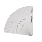 Set Pile Unghii - Ovale, Annette Nails, 25 buc - Zebra, 100/180 grit