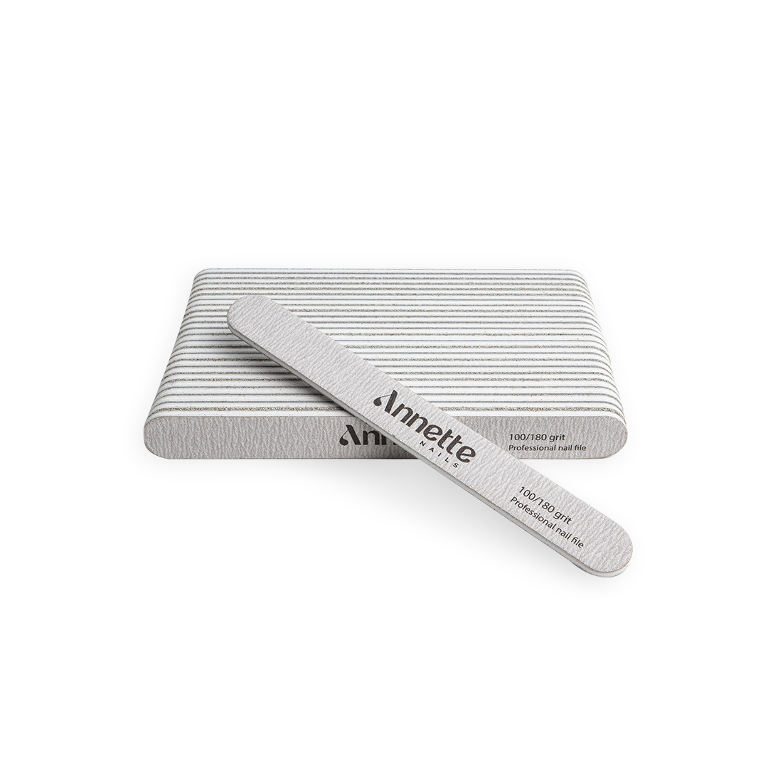 Set Pile Unghii - Ovale, Annette Nails, 25 buc - Zebra, 100/180 grit