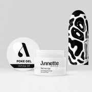 Poke Gel Nail Art White 01 - 5ml Annette Nails PKG-01