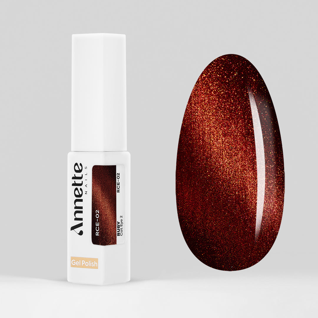 Oja Semipermanenta Ruby Cat Eye 2 RCE-02 - 8ml Annette Nails