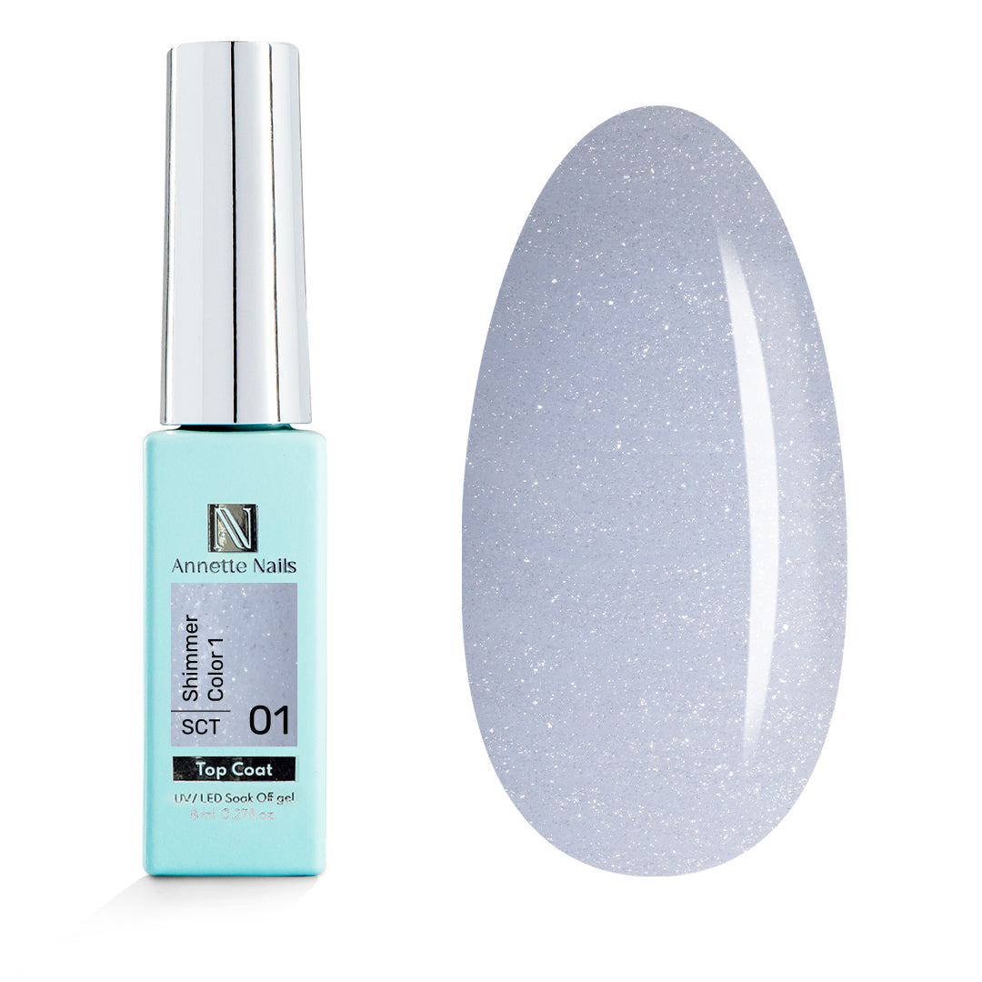 Top Coat Shimmer Color 1 SCT-01 - 8ml Annette Nails