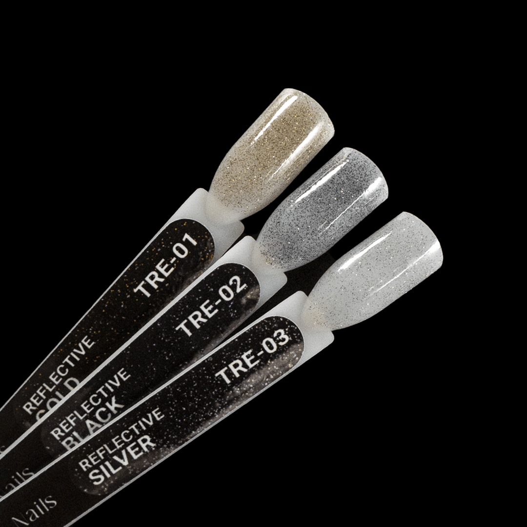 Top Coat AnnetteNails Reflective black no wipe TRE-02 - 12ml