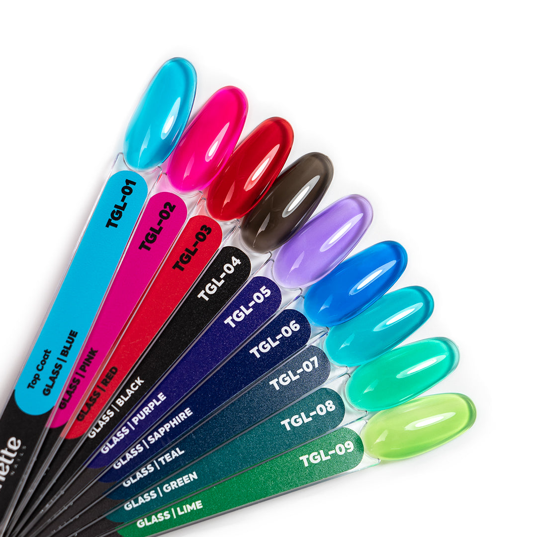 Top Coat Glass 3 Red - 12ml Annette Nails TGL-03-12