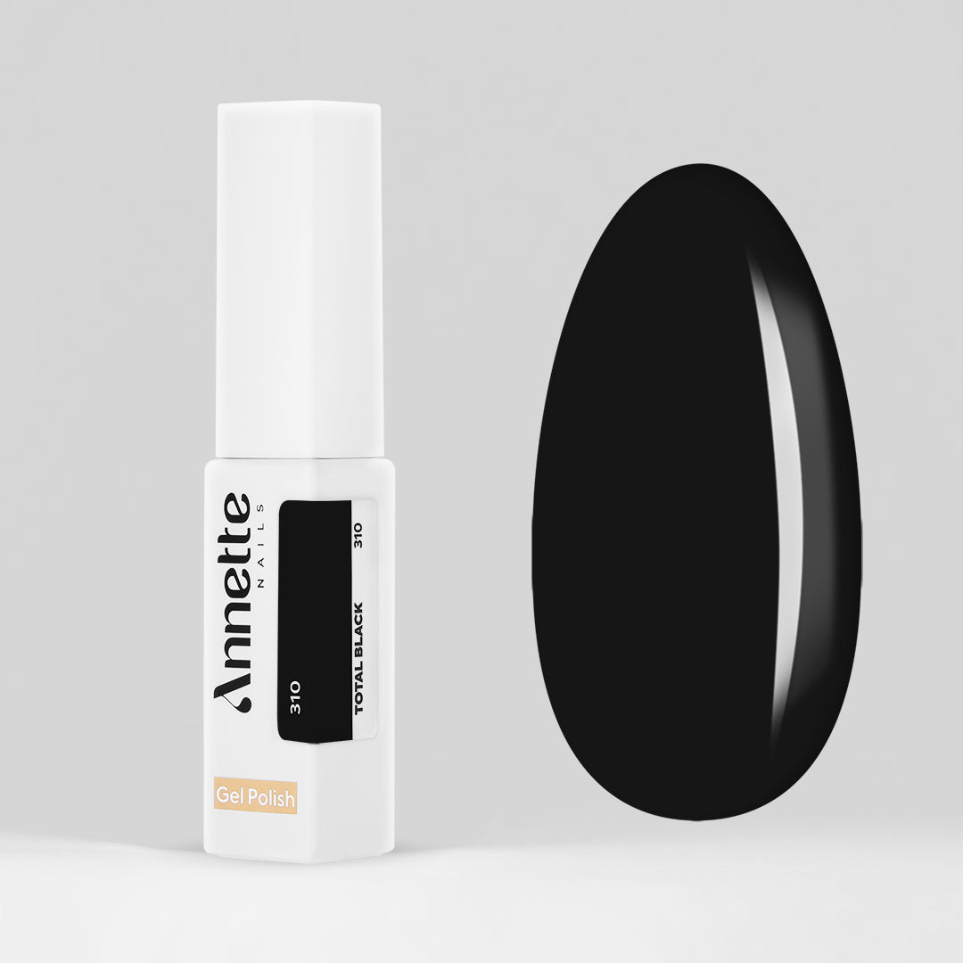 Oja Semipermanenta Urban Lady Total Black 310 - 8ml Annette Nails