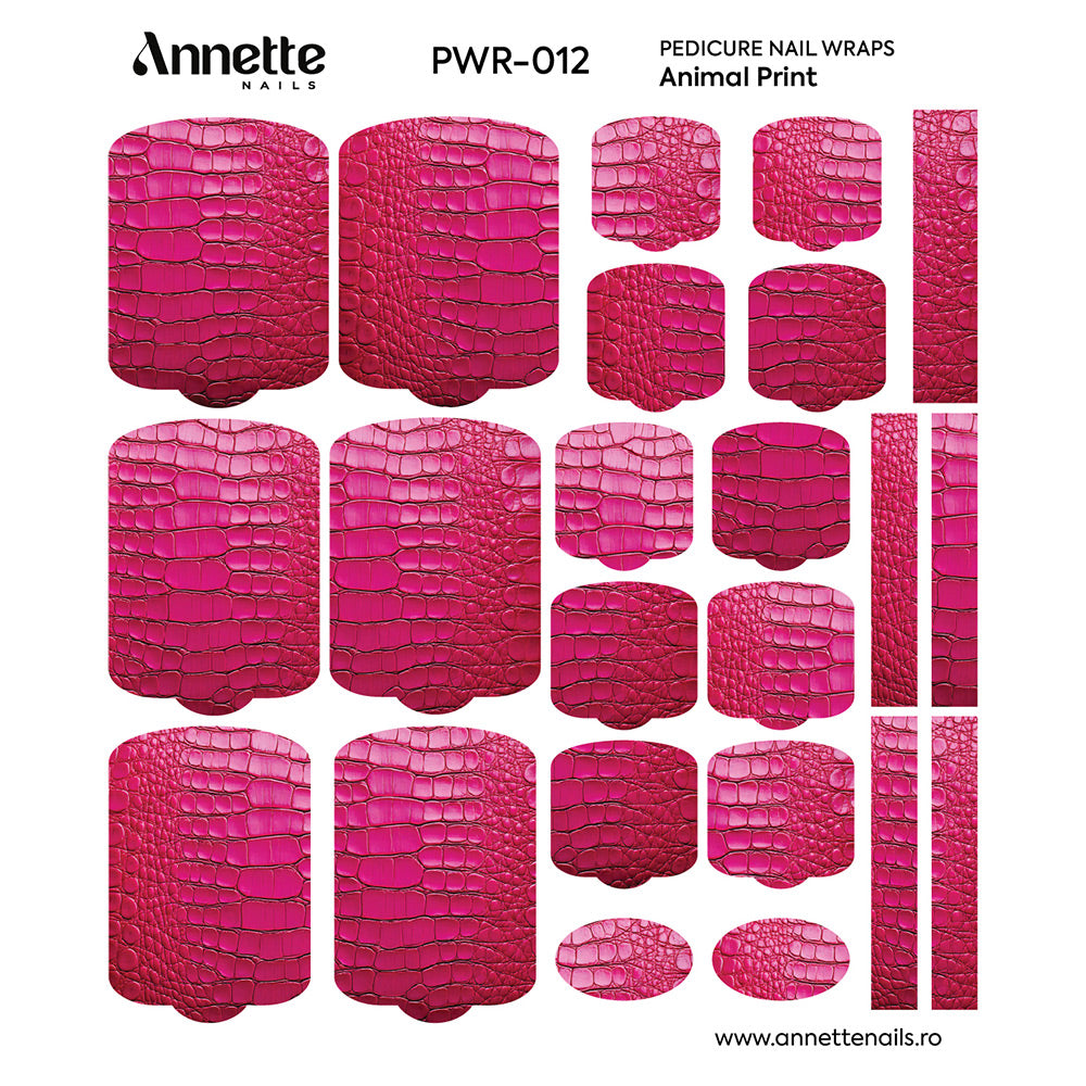 Nail Wraps Pedichiura Animal Print 12 Annette Nails PWR-012