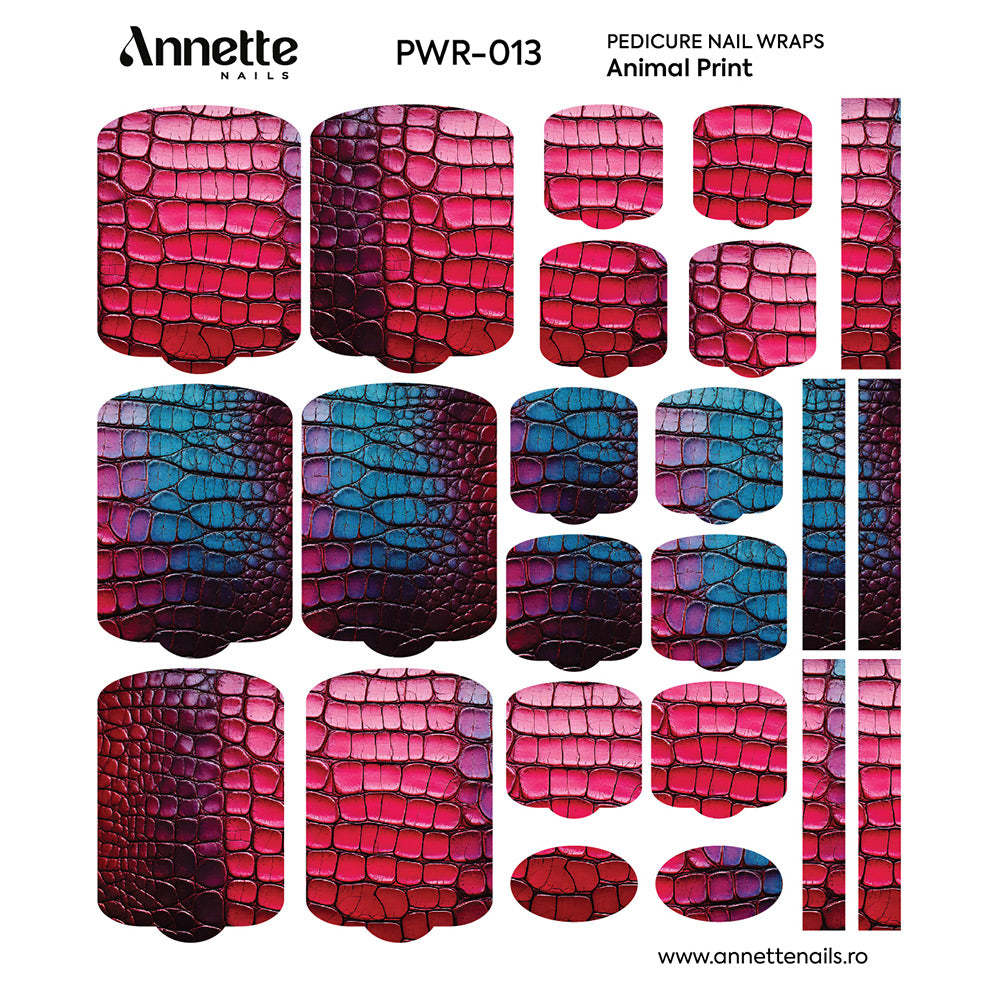 Nail Wraps Pedichiura Animal Print 13 Annette Nails PWR-013