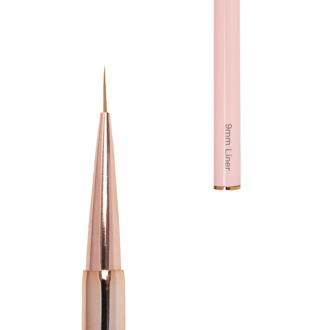 Pensulă dublă manichiură gel Annette Nails, Oval 8 - Liner 9mm